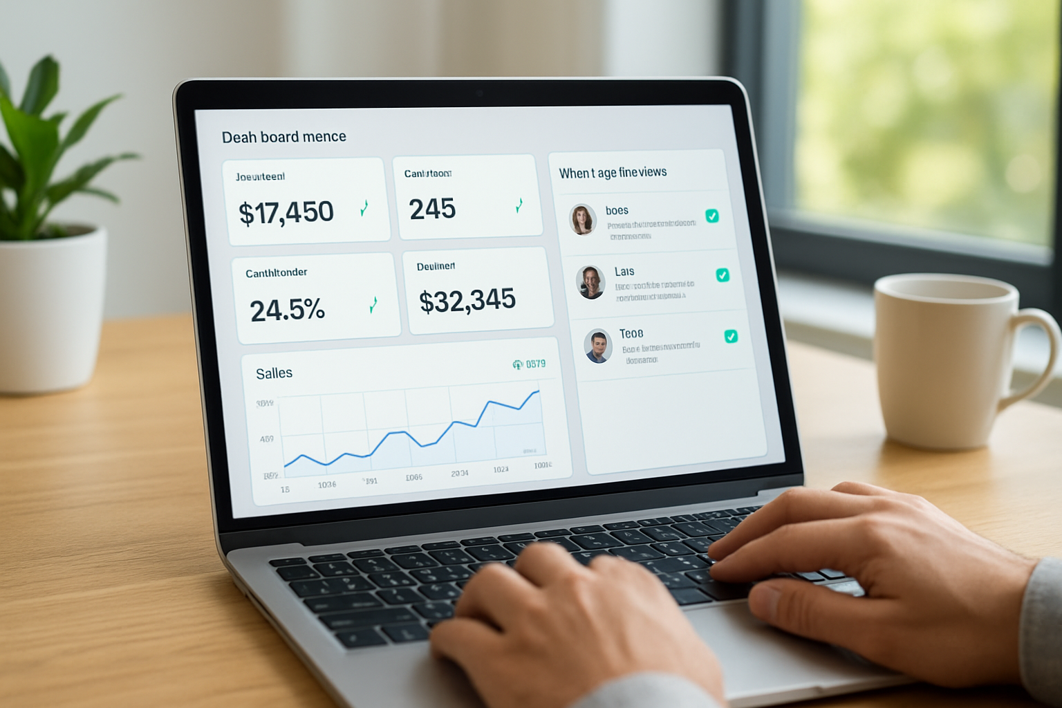 Dashboard de vendas mostrando métricas de automação whatsapp business e conversas centralizadas