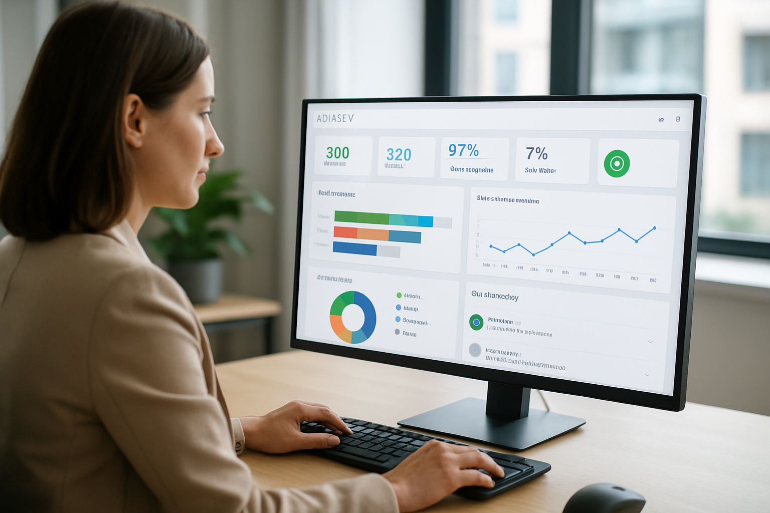dashboard de CRM com métricas de gestão de clientes e integração com WhatsApp 2026