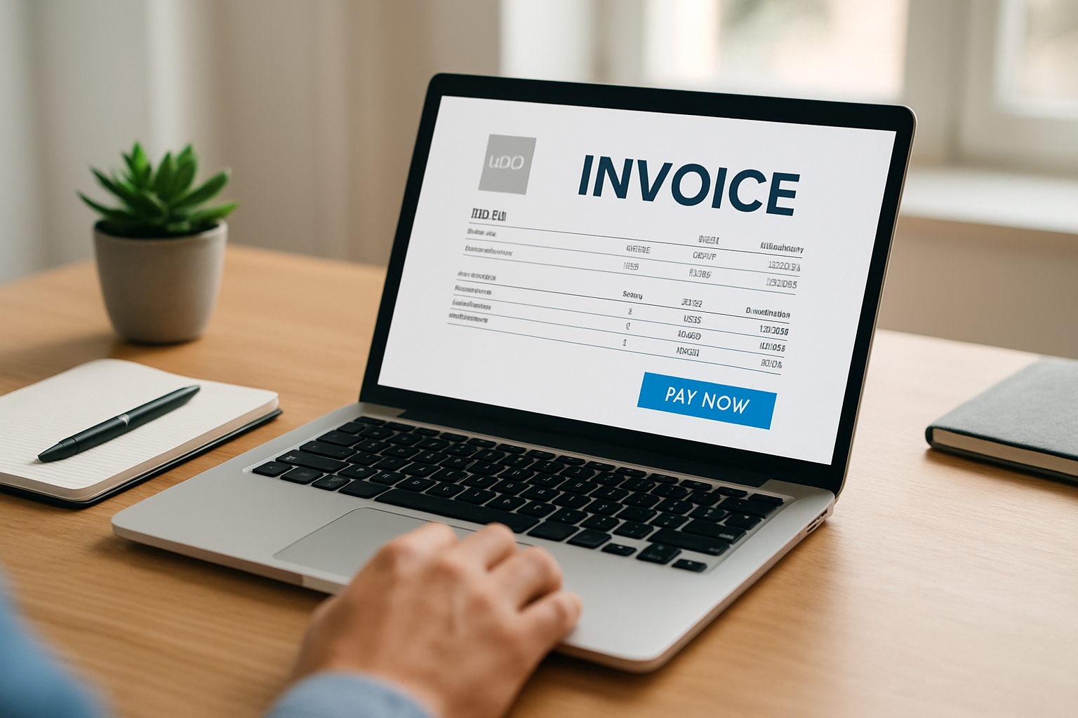 sample free online invoicing for small businesses template with logo and payment link