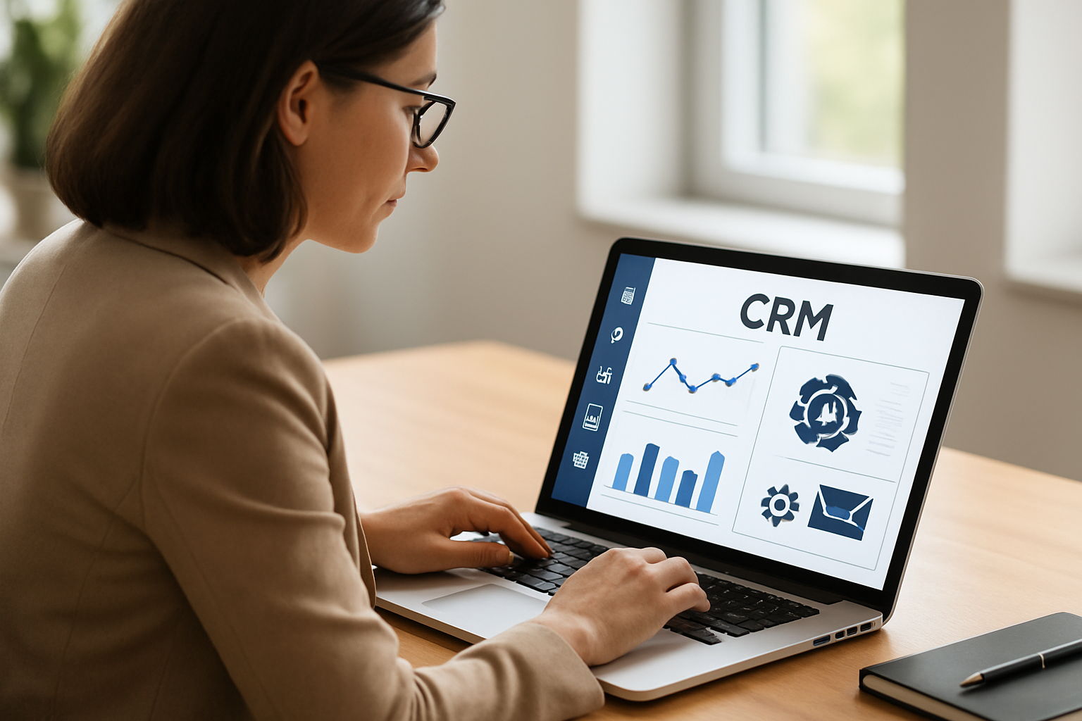 painel de implementação de crm integrado com IA e automação de marketing