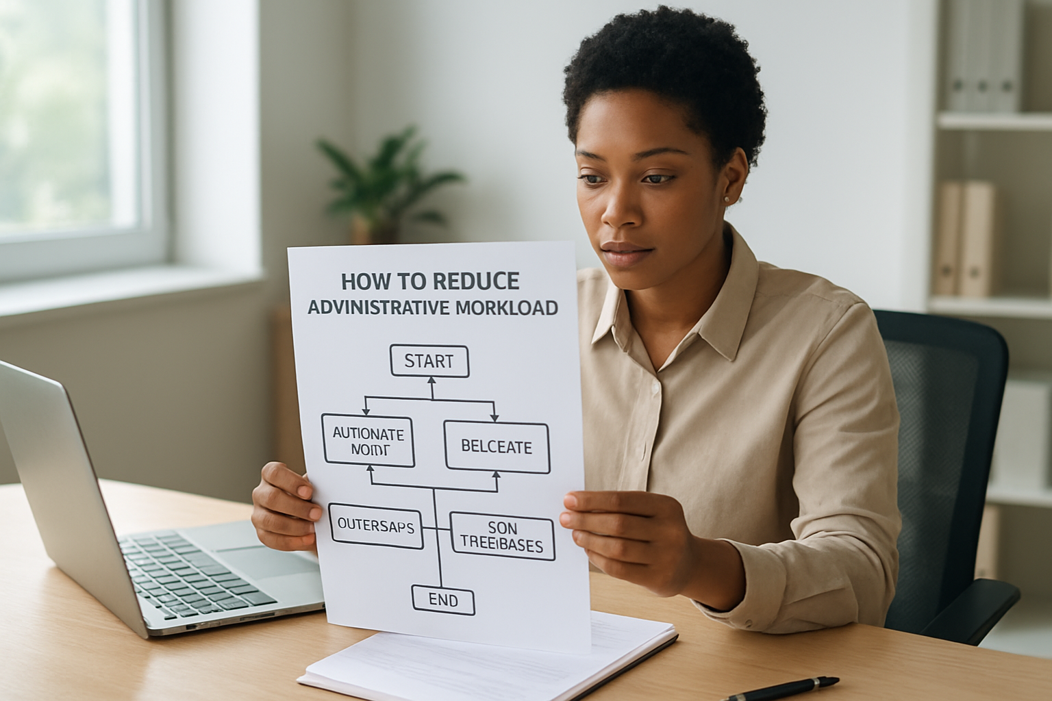 workflow diagram showing how to reduce administrative workload for small businesses in 2026