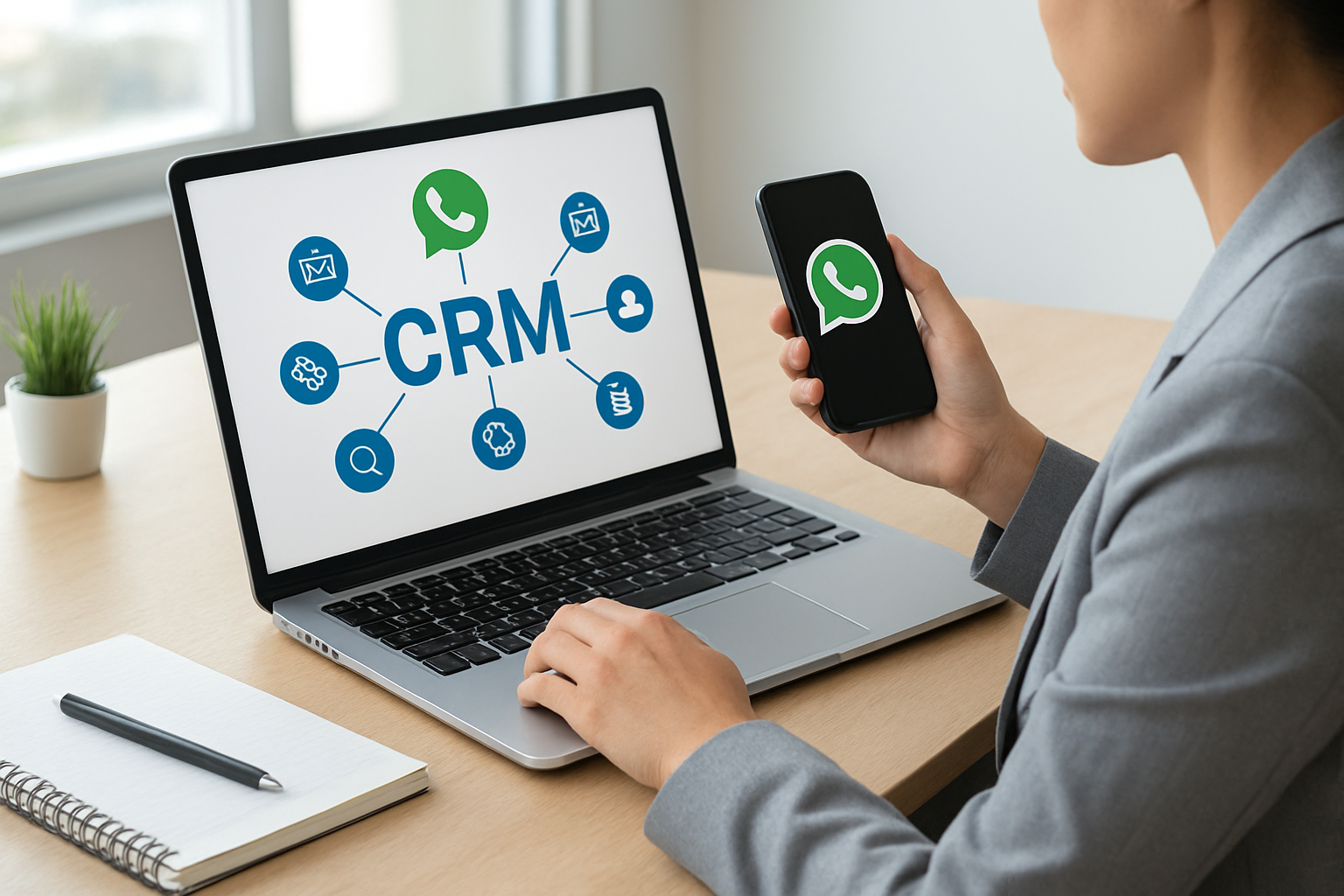 Como um sistema crm whatsapp integra canais e dados