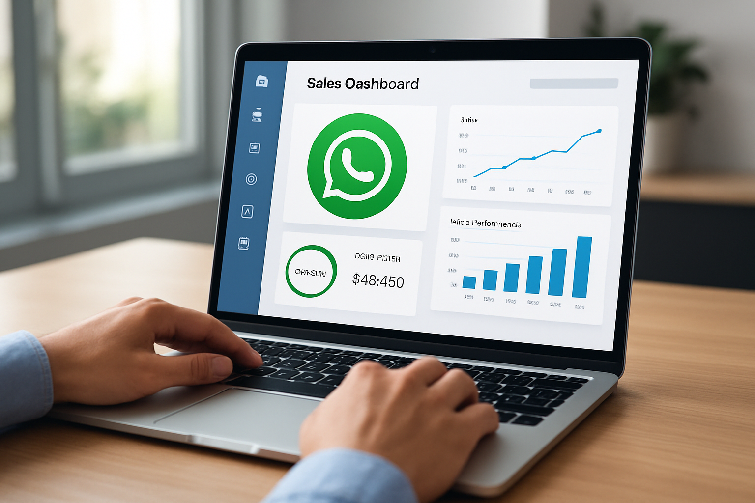 dashboard de vendas com whatsapp centralizado e integração de CRM