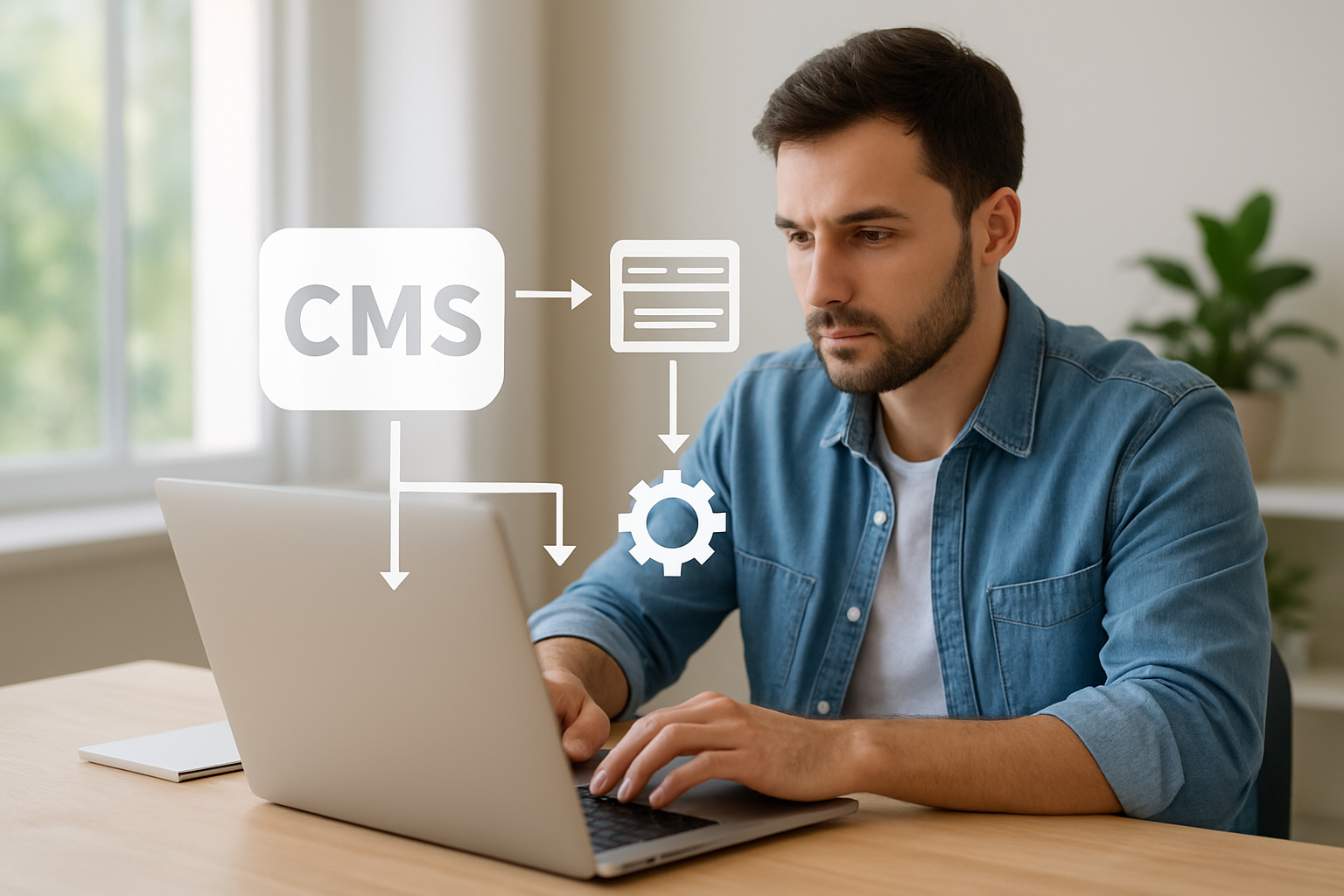 fluxo de integração com CMS para publicação automática e otimização SEO