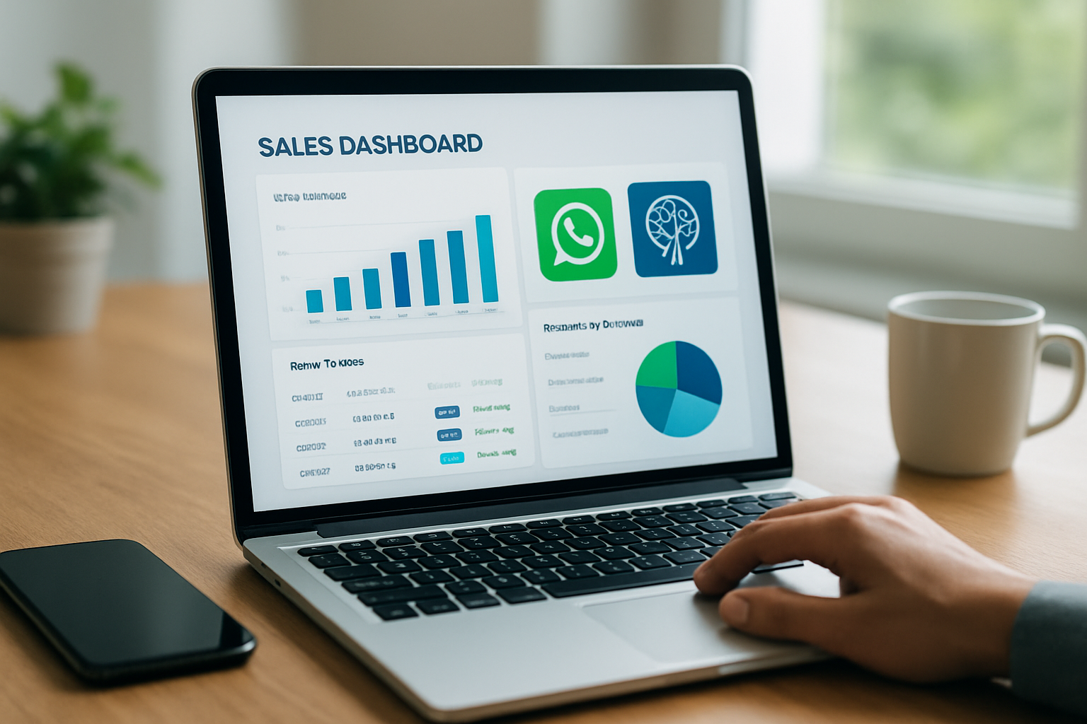 Dashboard de vendas integrado com api oficial whatsapp e IA para CRM