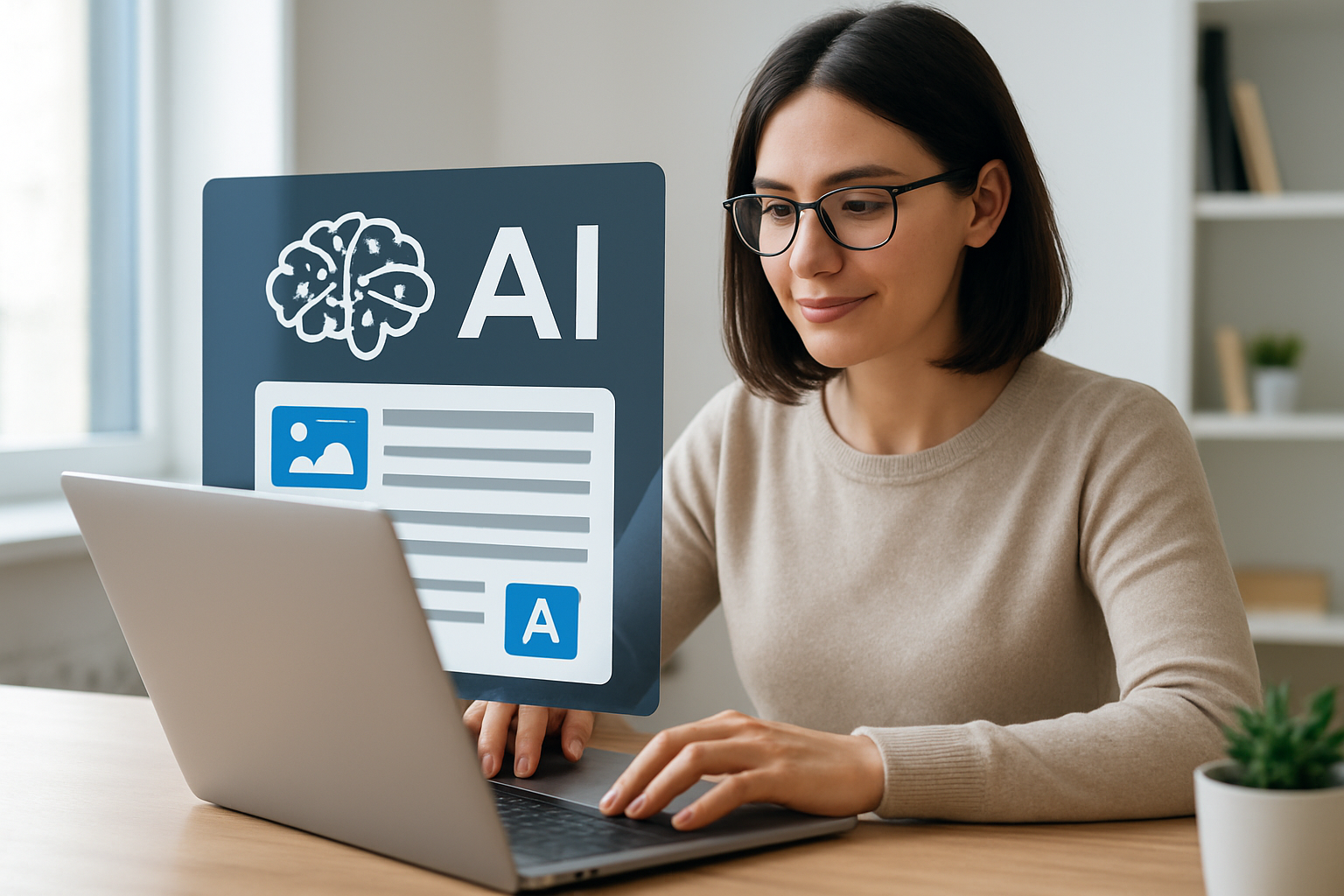 Capa explicativa sobre gerador de post com IA e automação de conteúdo para SEO em 2026