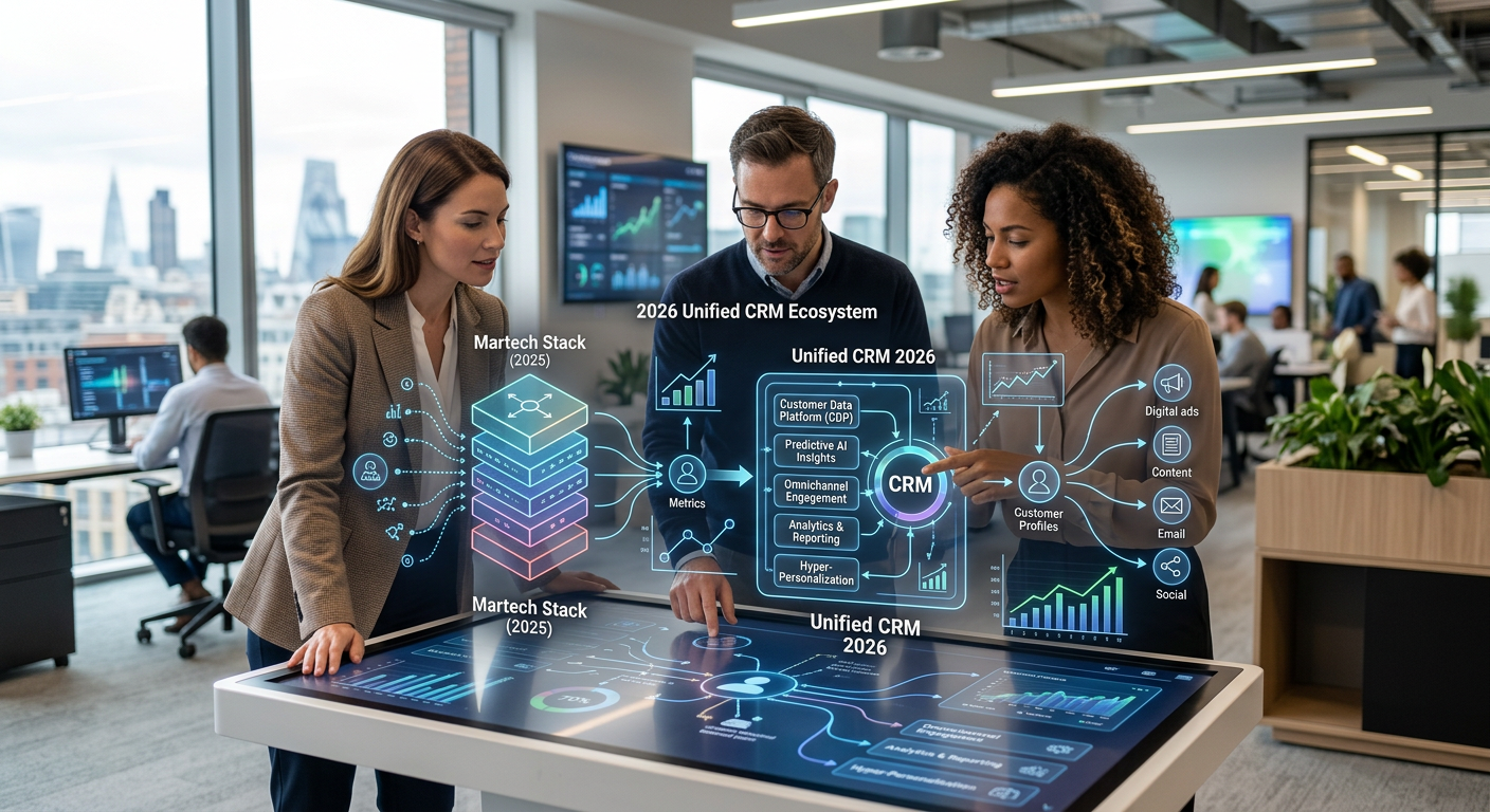 A evolução do Martech para CRM em 2026