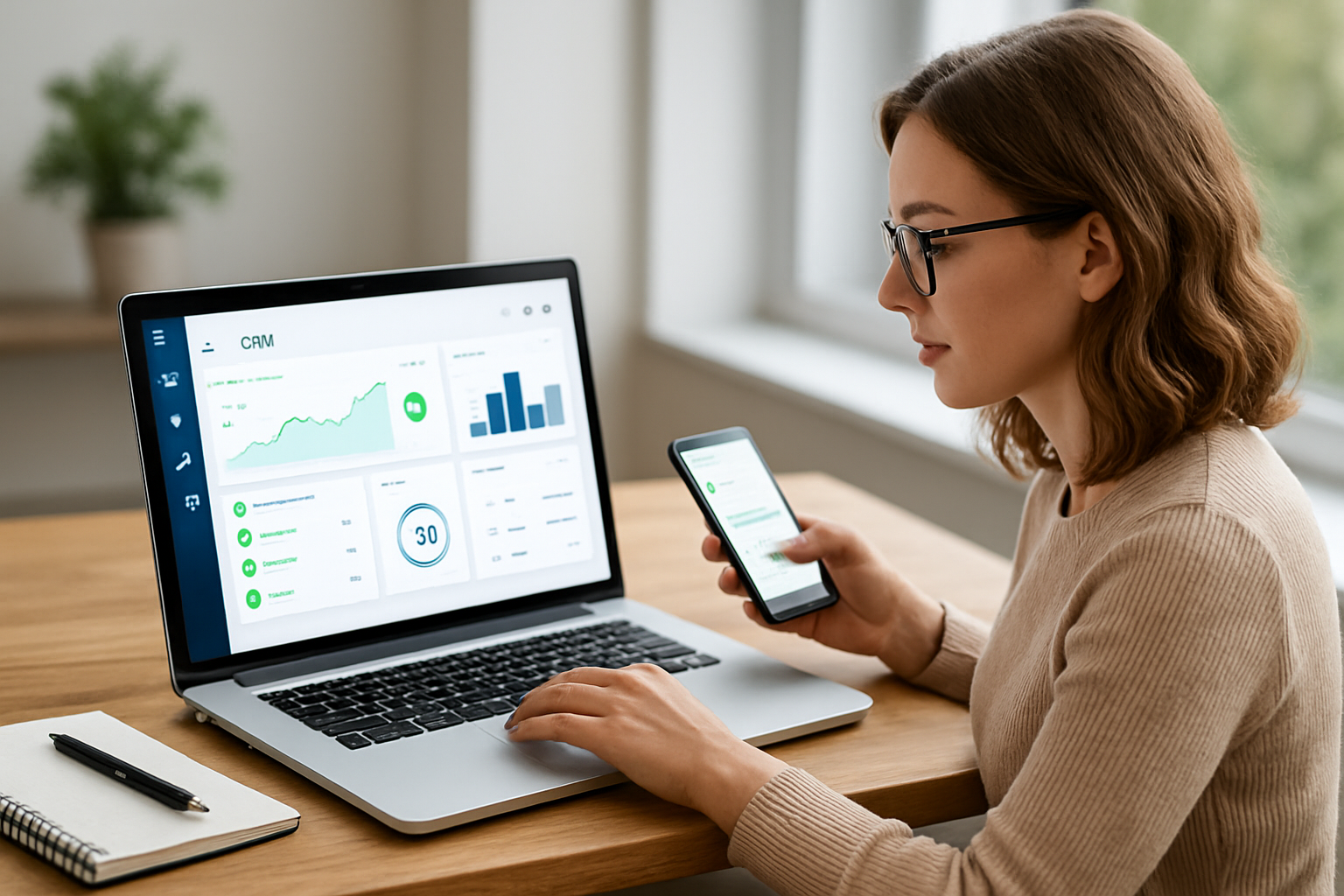 Dashboard de CRM para franquias integrando WhatsApp e vendas com foco em conversas e métricas
