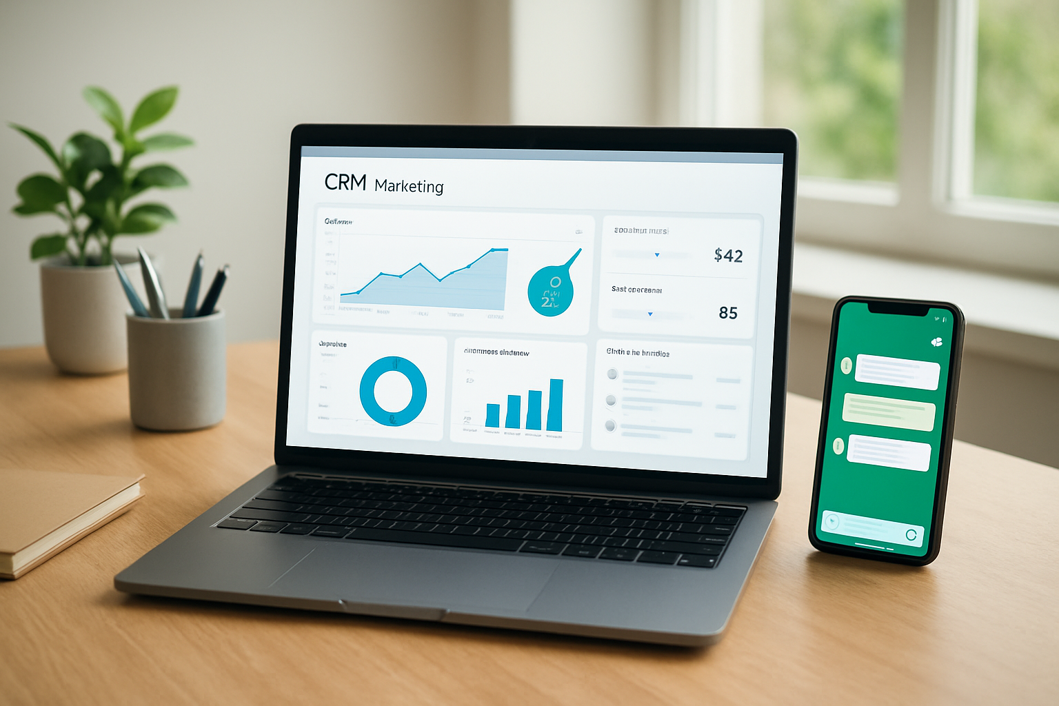 dashboard de vendas integrado com ferramentas de crm marketing e conversas no WhatsApp
