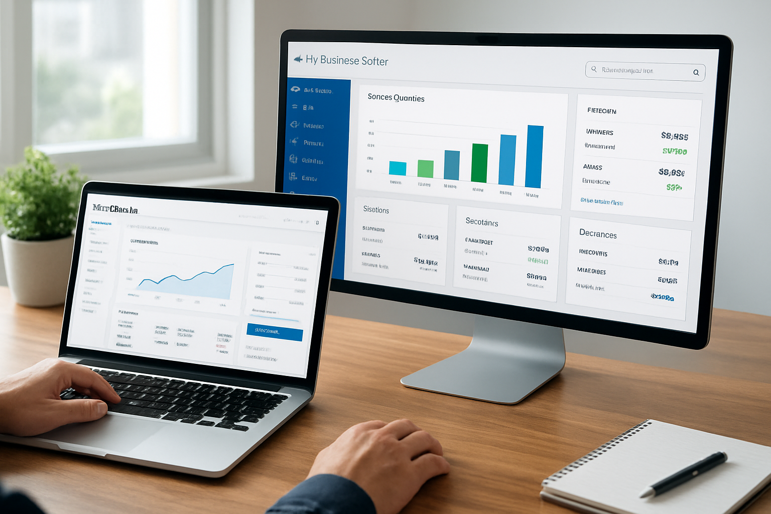 Comparison of FreshBooks and My Business Suite dashboards for small business operations in 2026