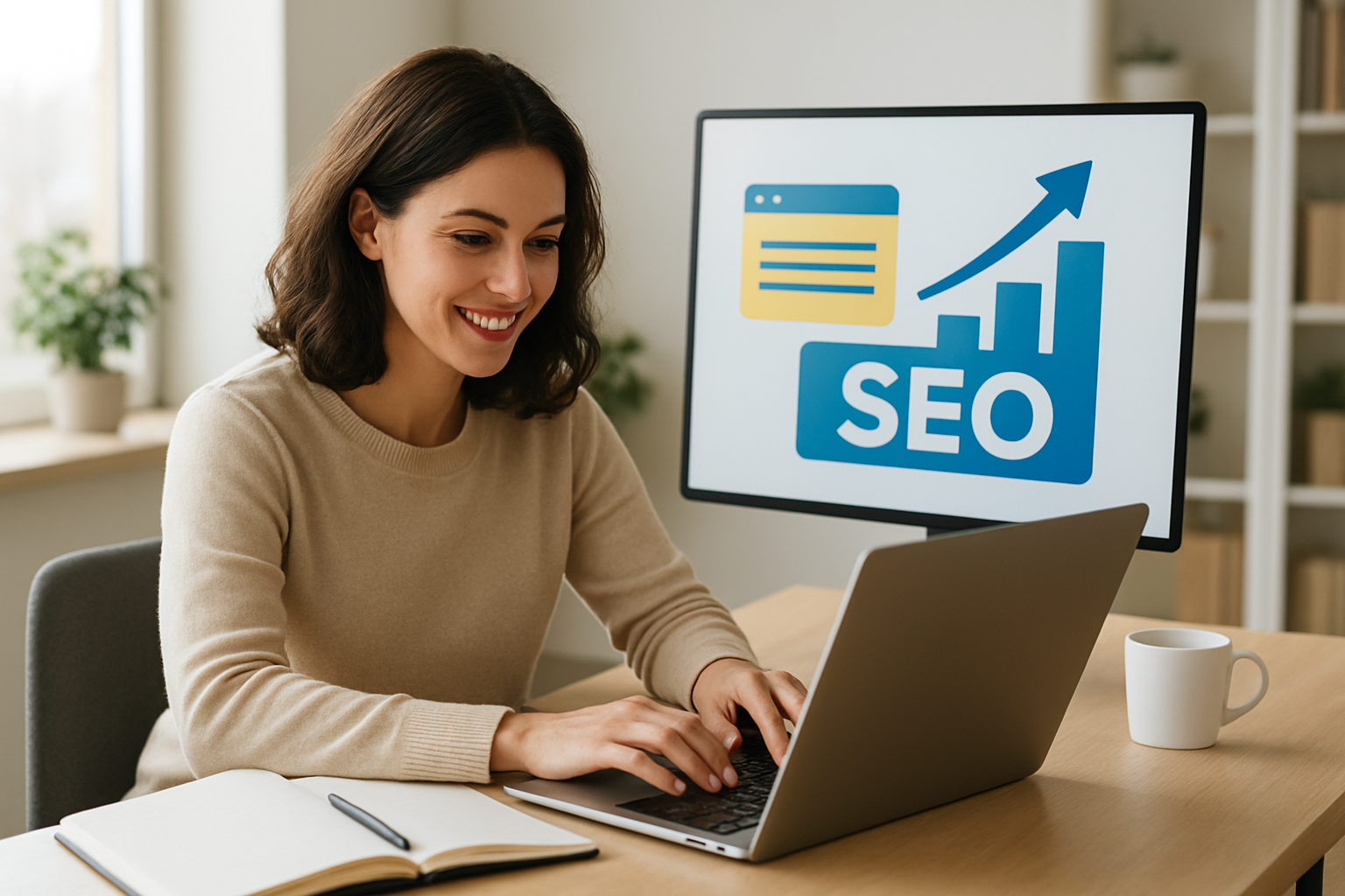 capa com estratégias sobre como atrair mais visitantes usando conteúdo e SEO em 2026