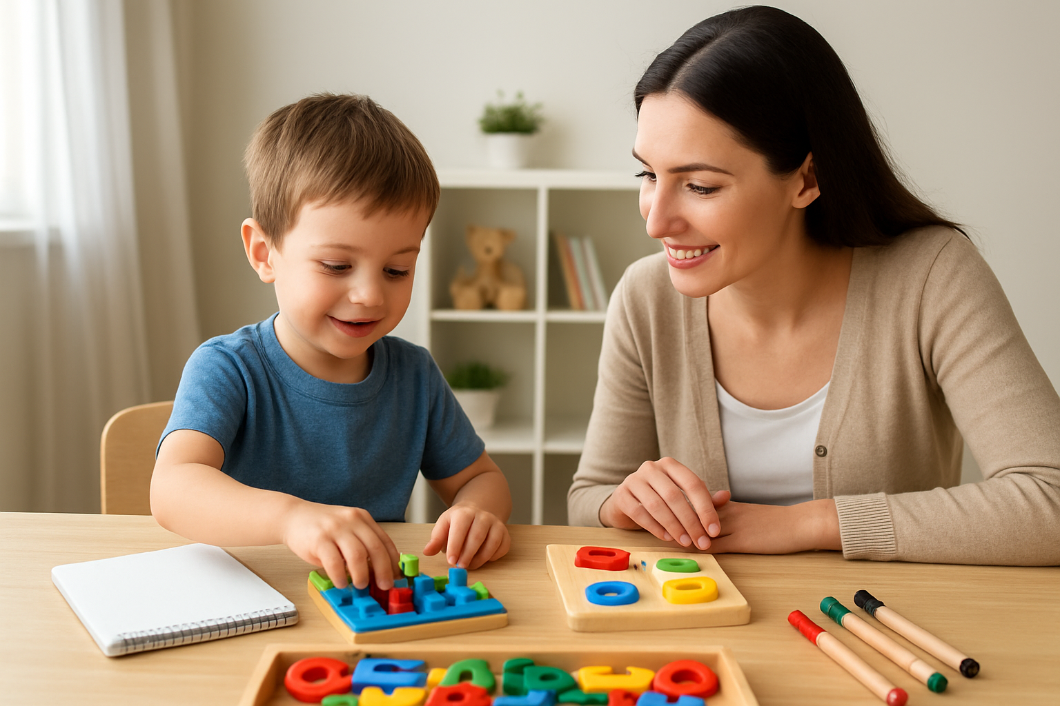 materiais pedagógicos e rotina visual para aprendizagem infantil em casa