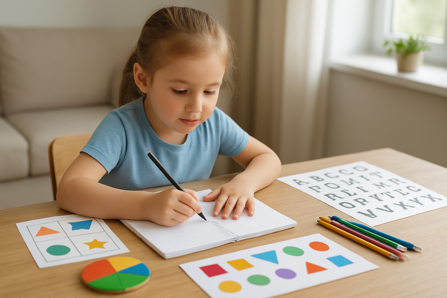materiais imprimiveis para aprendizagem infantil com cadernos e recursos visuais