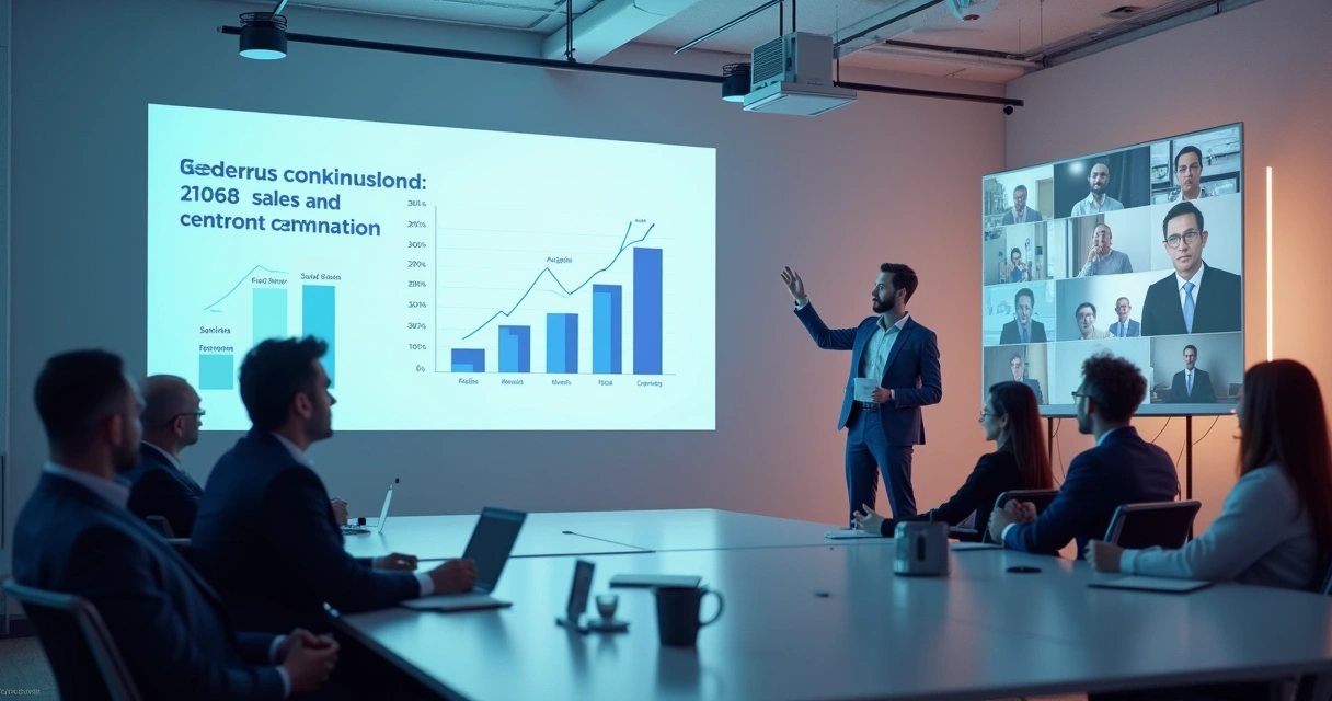 Webinar sobre estratégias B2B com apresentação técnica