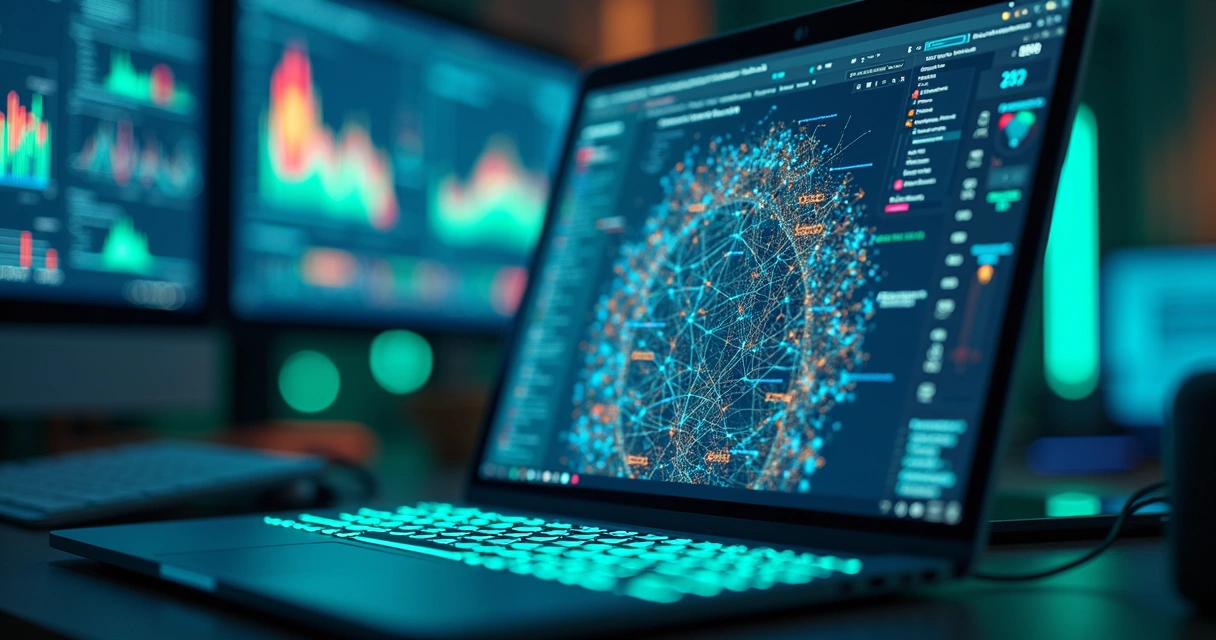 Representação de algoritmo de machine learning com dados gráficos 