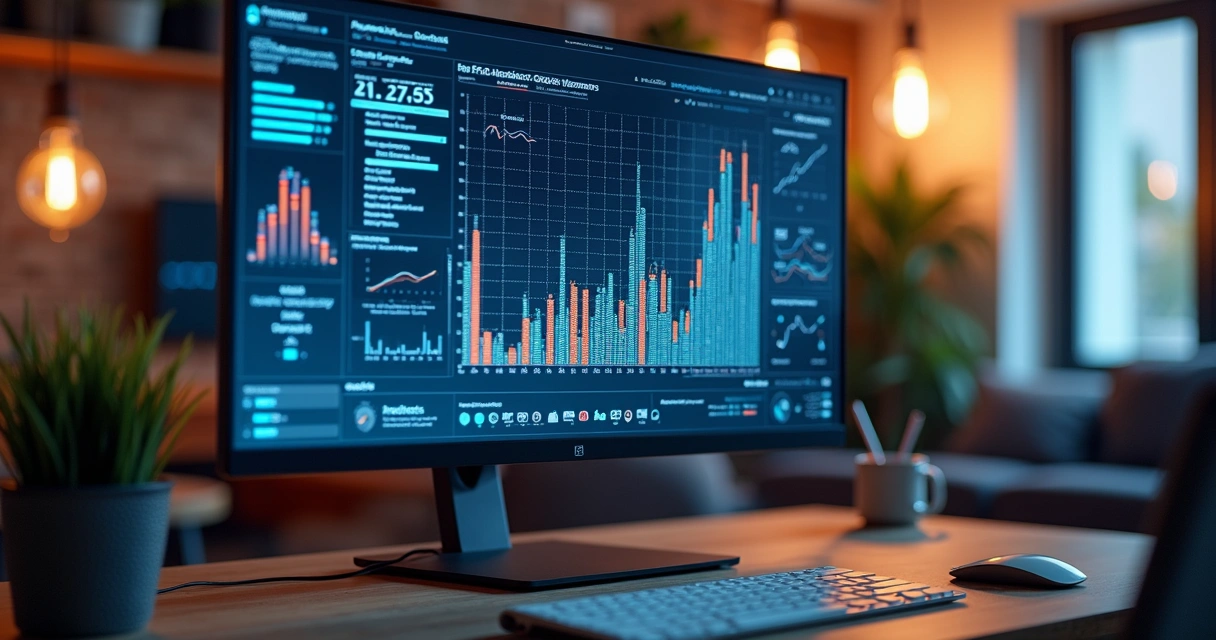 IA generativa analisando dados para vendas 