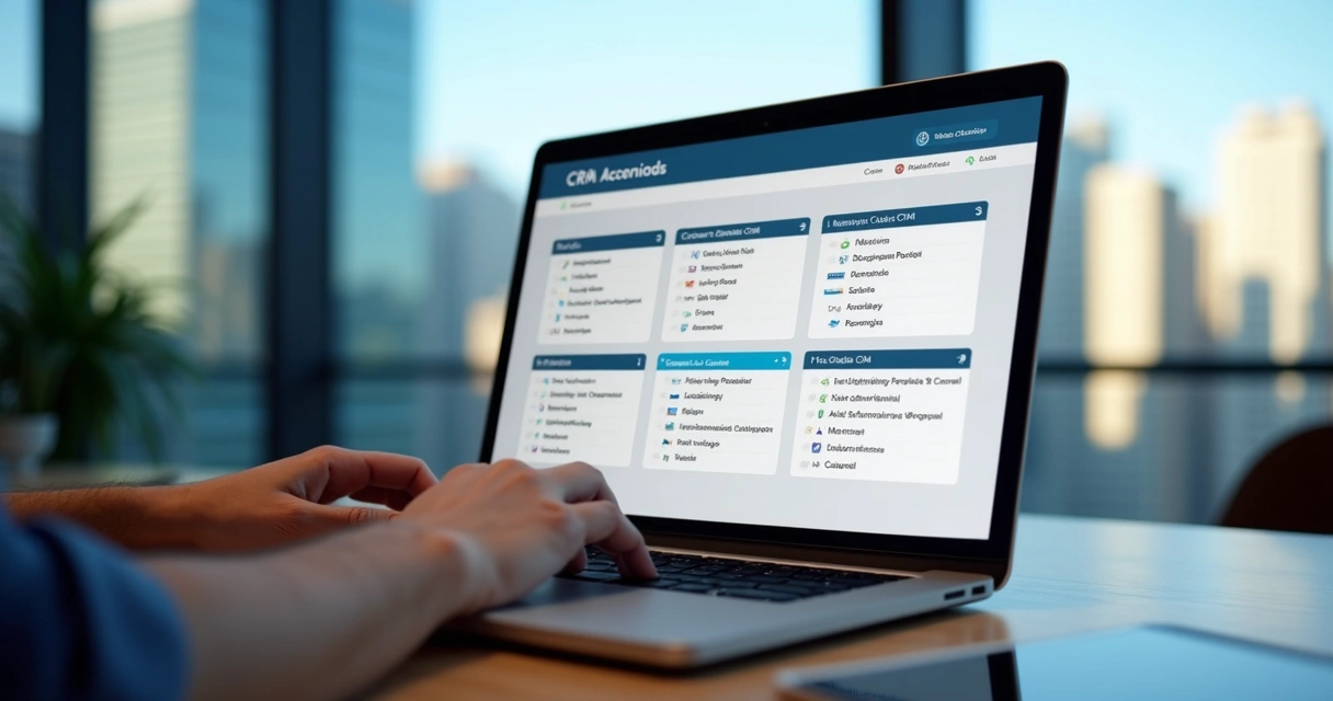Sistema CRM exibindo etapas do pipeline e métricas de vendas