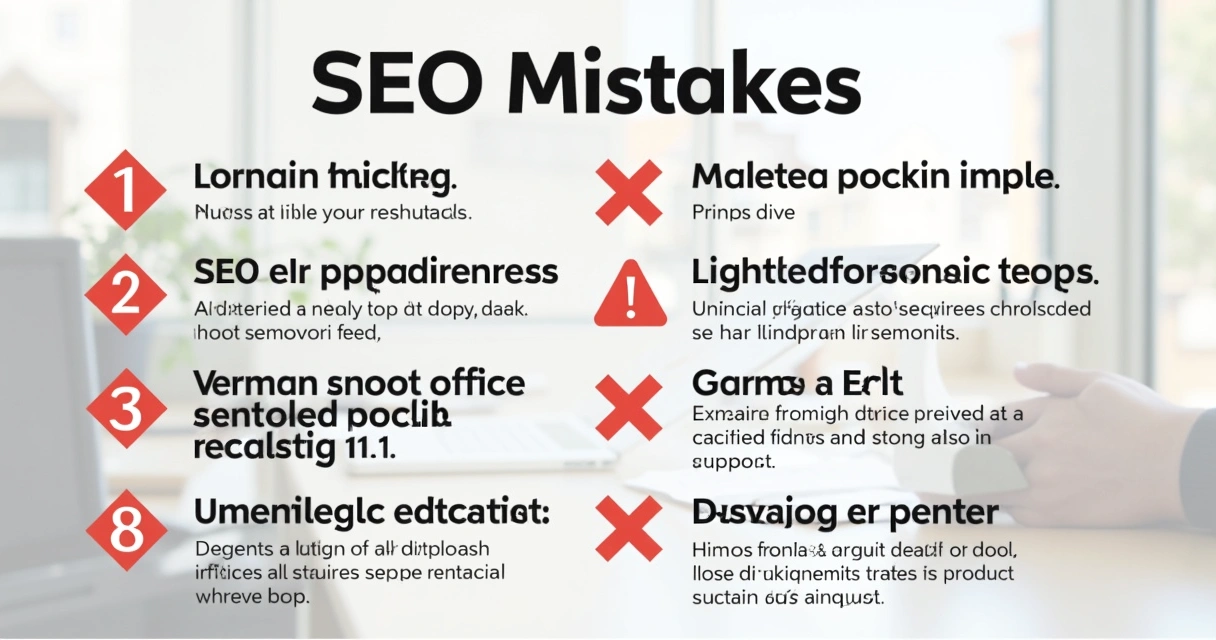 Lista de erros comuns em SEO para empresas B2B