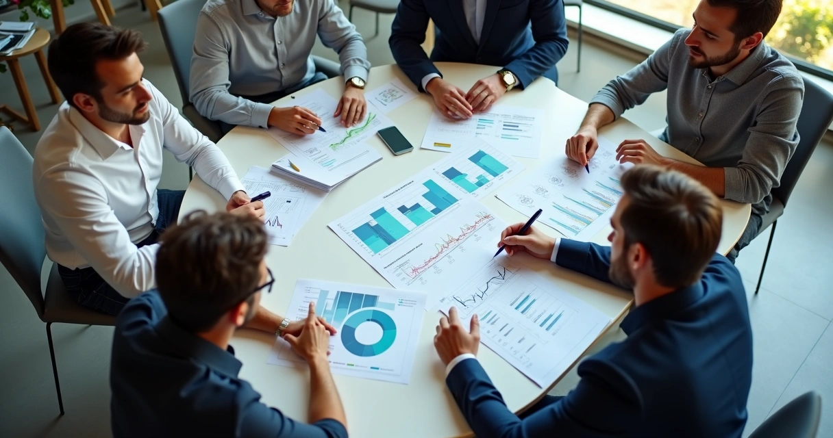 Time de vendas e marketing alinhando estratégias 