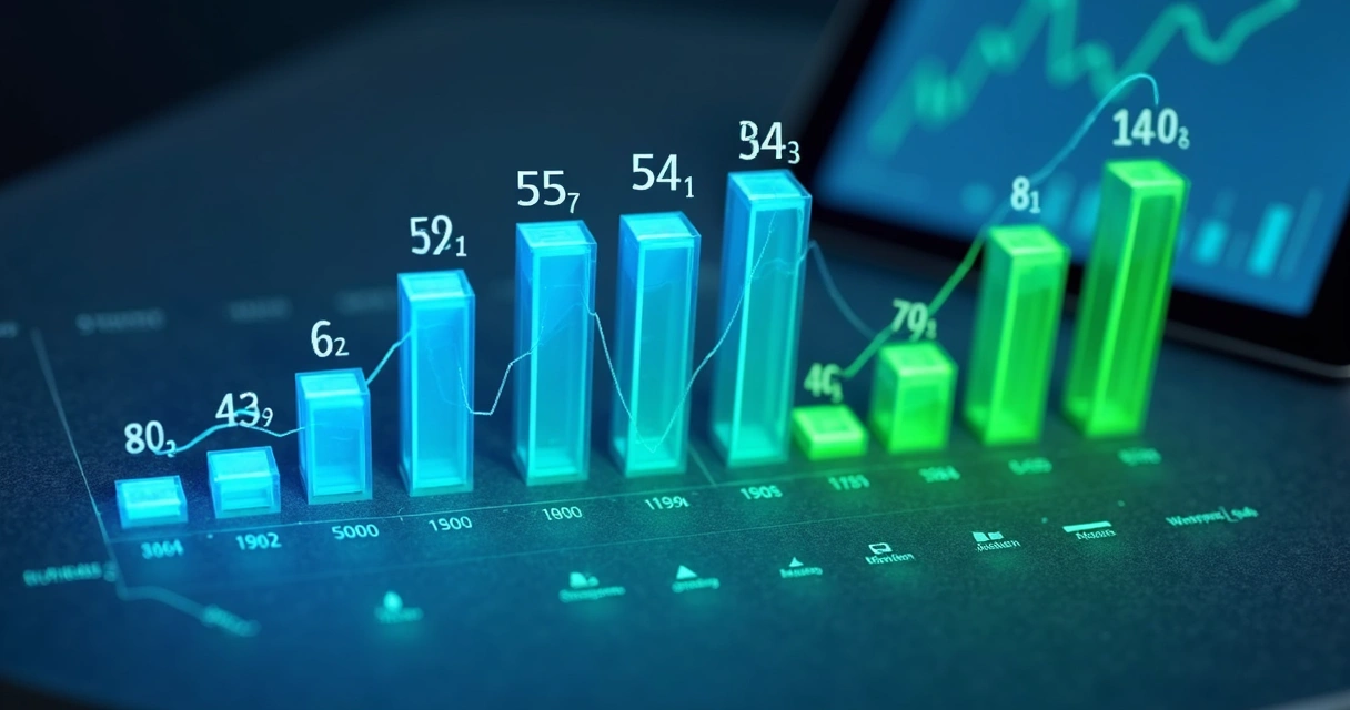 Gráfico ilustrando aumento de resultados em vendas B2B. 