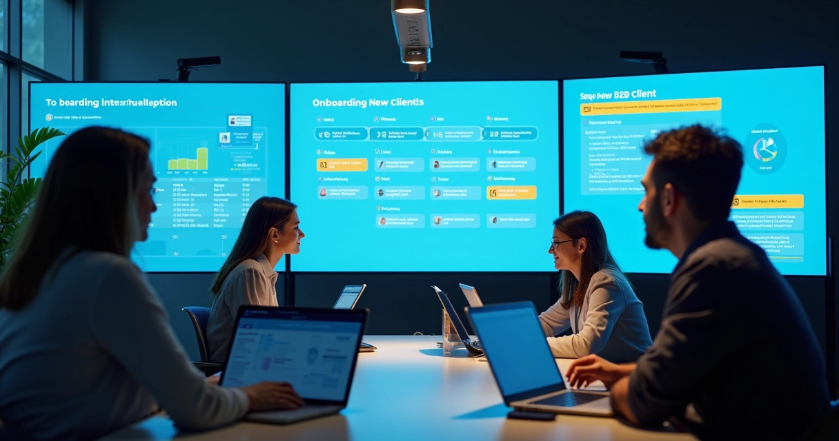 Treinamento de onboarding B2B com recursos digitais 