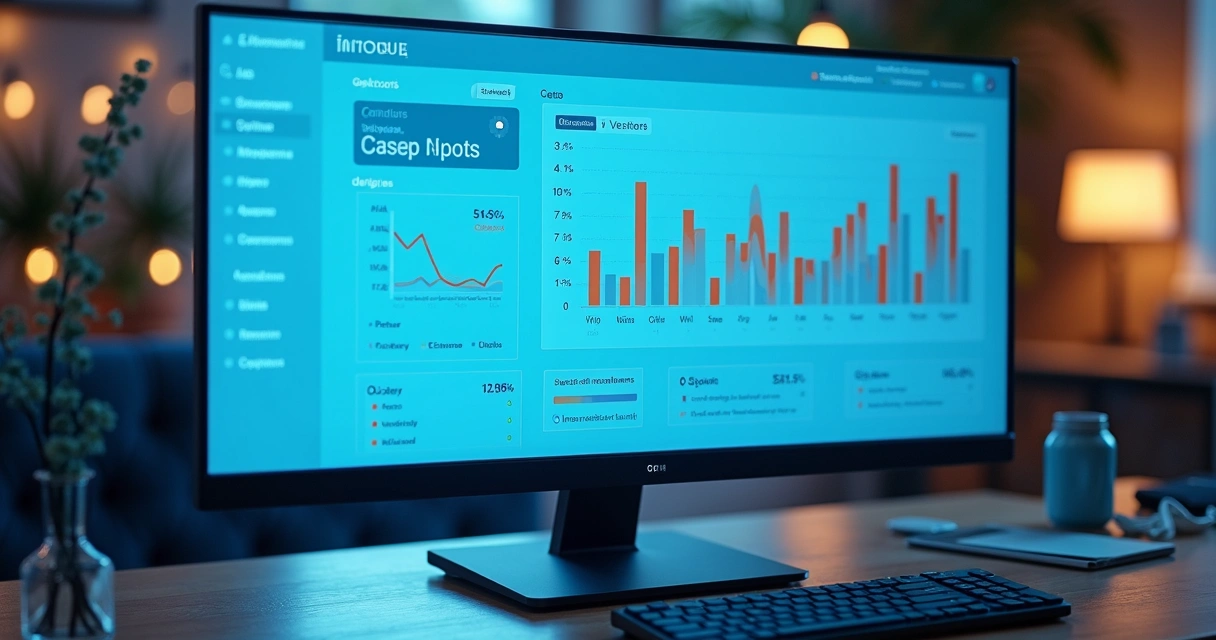 Dashboard de CRM com gráficos de vendas integrados 