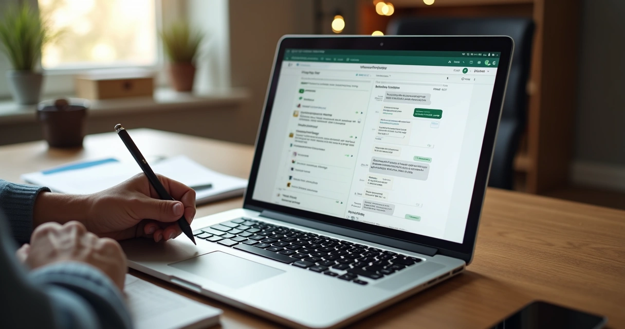 Notebook rodando testes de fluxo automatizado do WhatsApp 