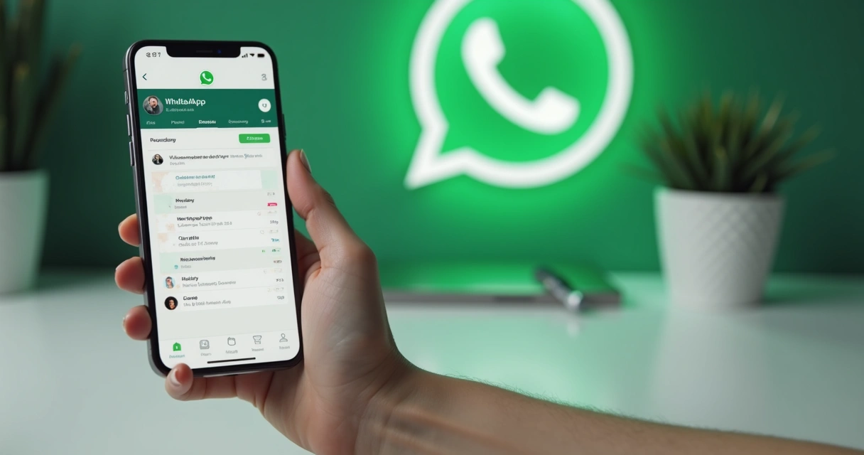 Tela de celular mostrando agendamento de mensagens no WhatsApp 