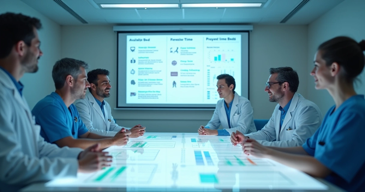 Painel Kanban virtual monitorando fluxo hospitalar de leitos 