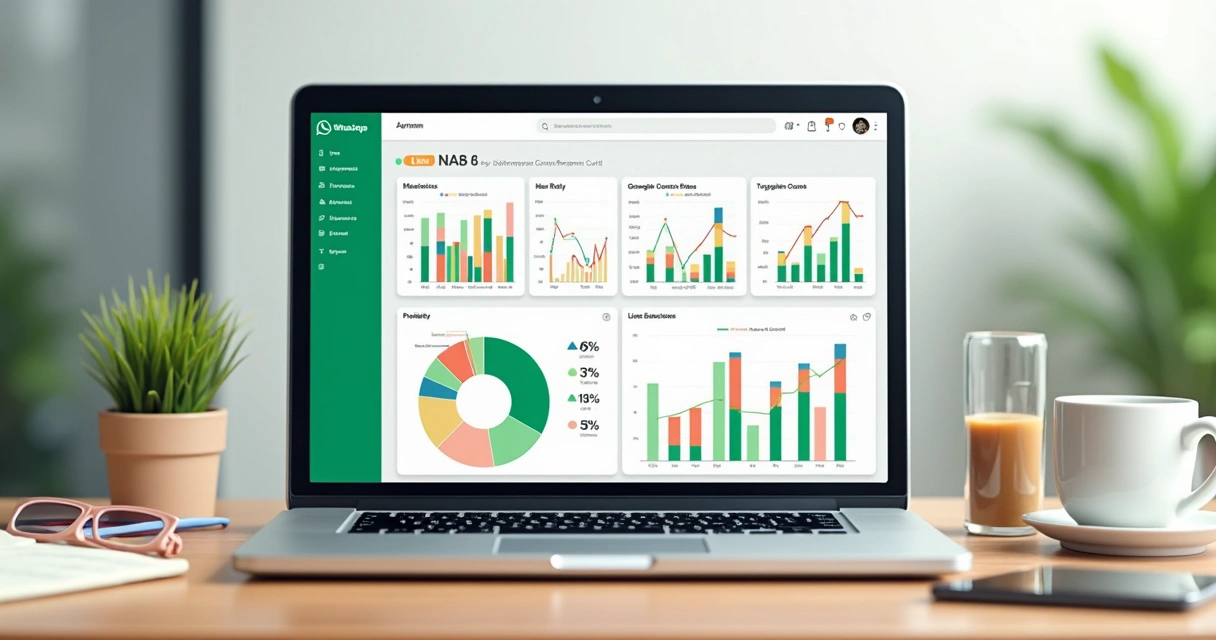 Dashboard de campanha WhatsApp com indicadores de comportamento do usuário