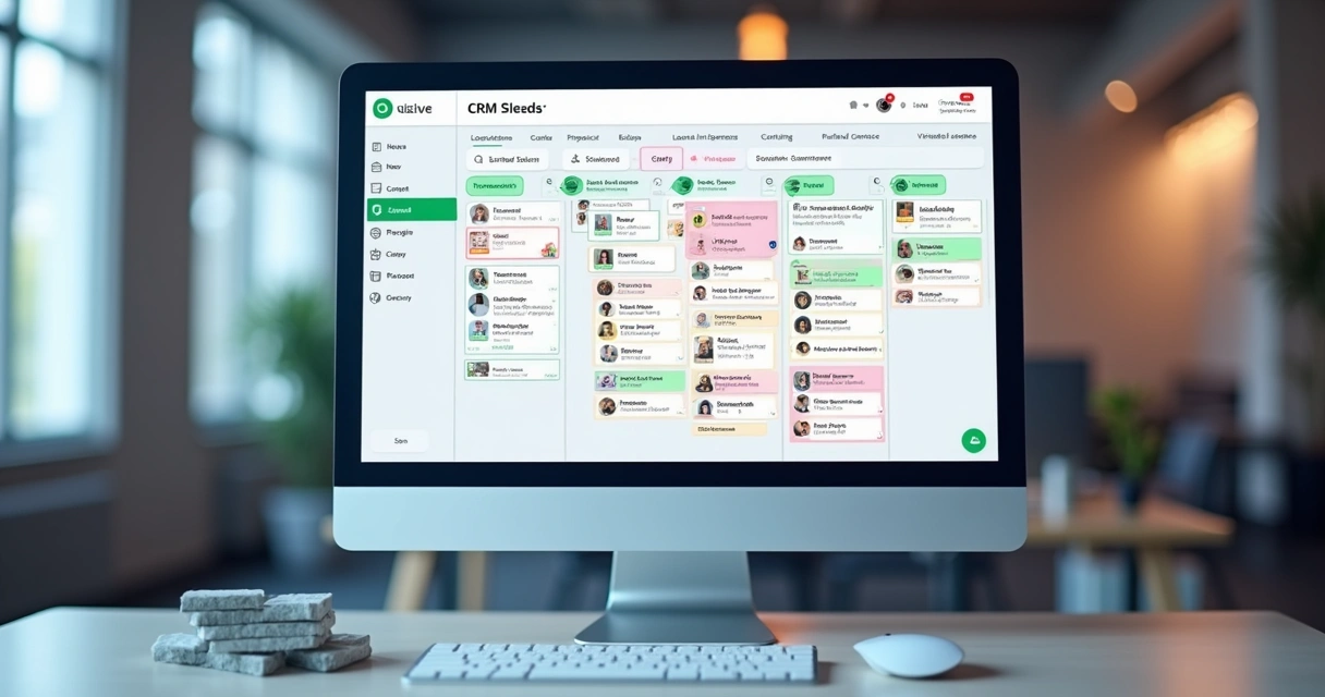 Painel de CRM mostrando segmentos de contatos no WhatsApp