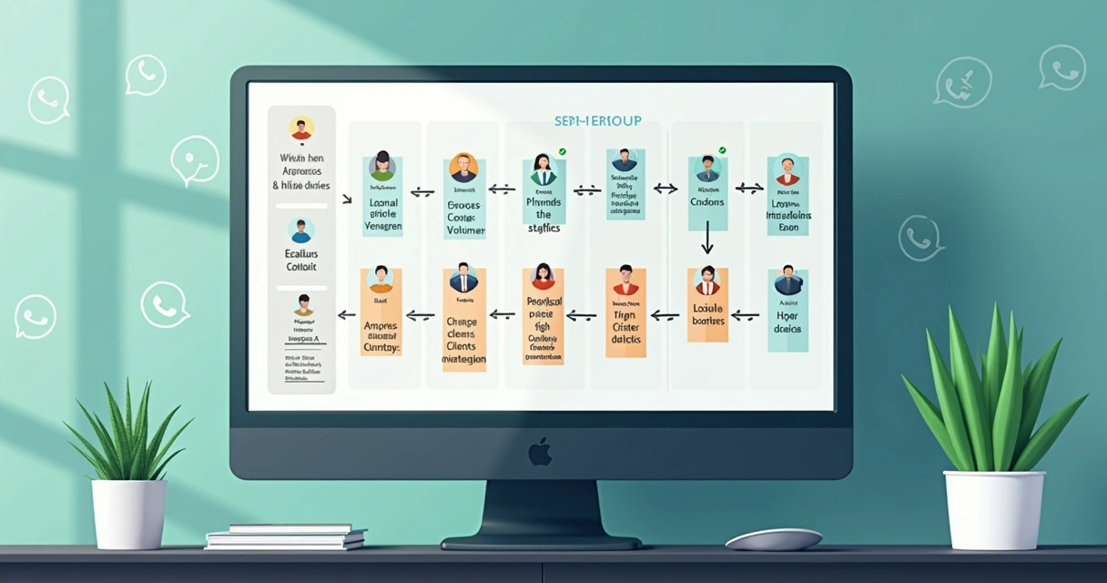 CRM mostrando diferentes etapas de segmentação de contatos