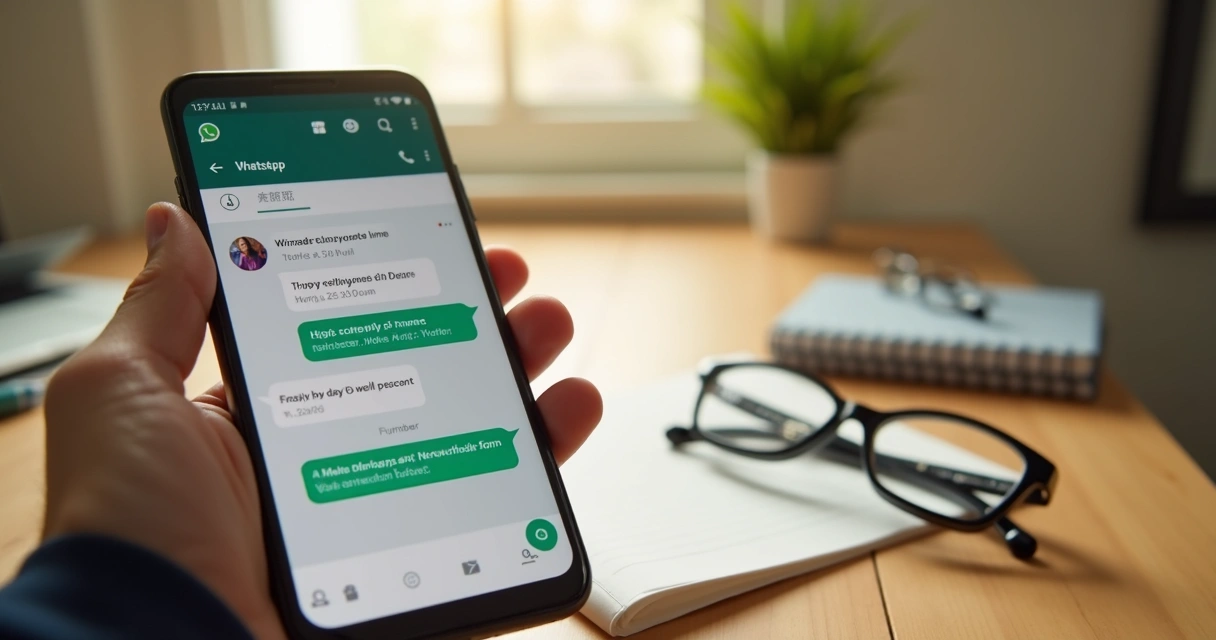 Mensagem de lembrete de consulta enviada pelo WhatsApp 