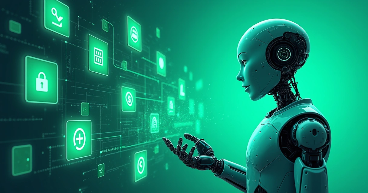 Ilustração de bot automatizando rotinas do WhatsApp para negócios 