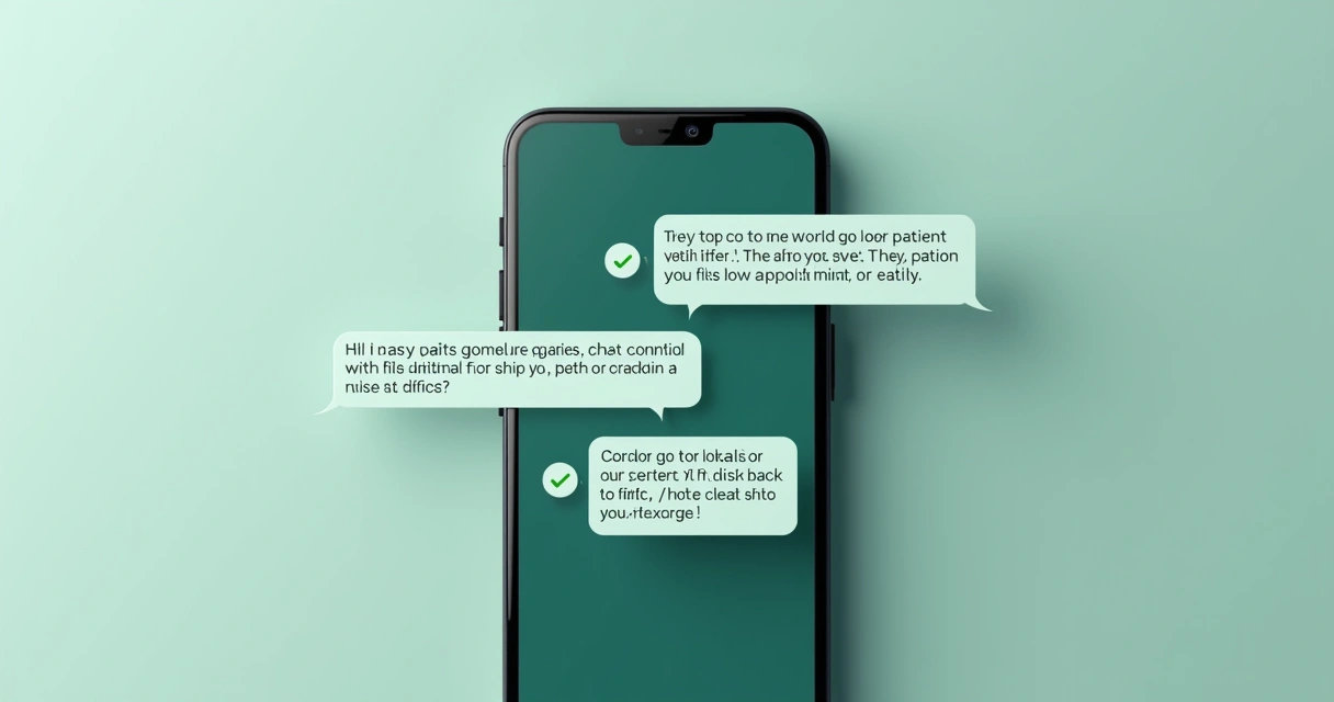 Chat em tela de WhatsApp com bot respondendo agendamento de consulta