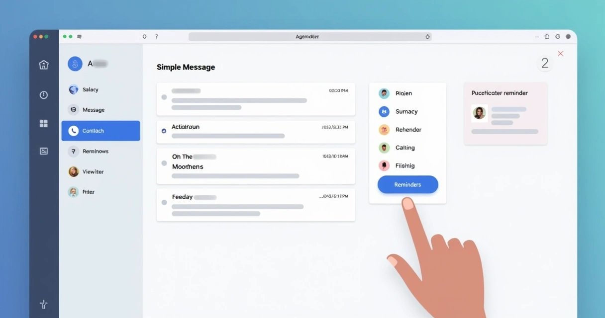 Interface simples para agendar mensagens WhatsApp 