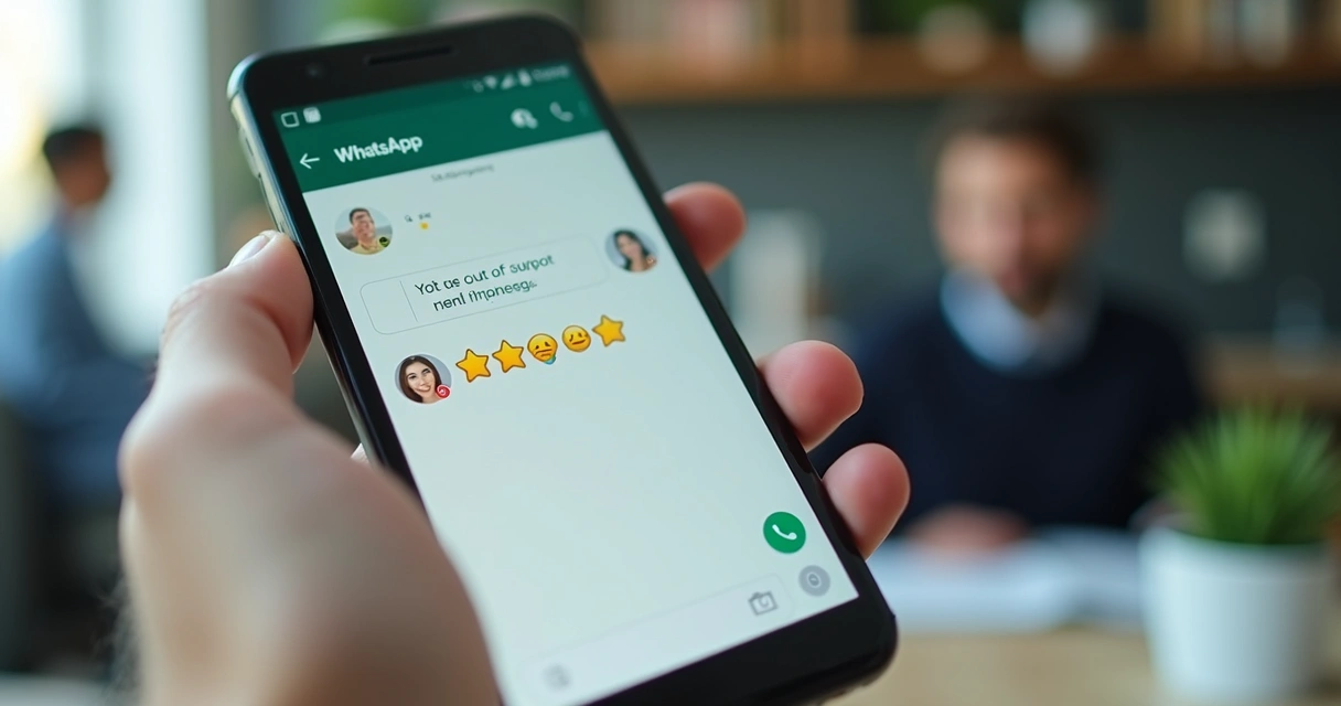 Tela mostrando avaliação de satisfação do cliente após atendimento no WhatsApp 